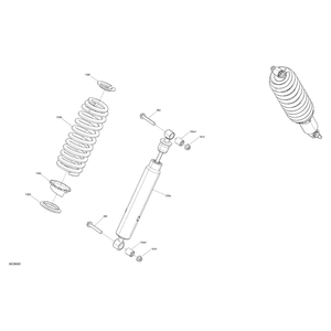 Can-Am - Deep Black, Compression Spring - 706204745