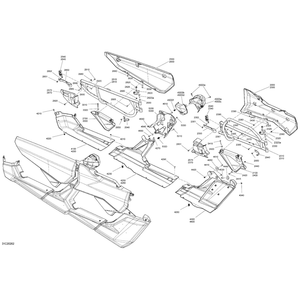Can-Am - Hyper Silver, RH Rear Door - 705013367