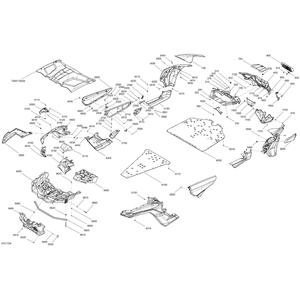 Can-Am - White RH Door Panel - 705010068