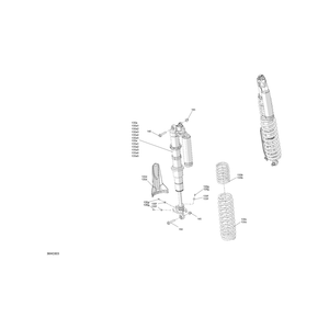 Can-Am - Magma Red, Compression Spring - 706005136