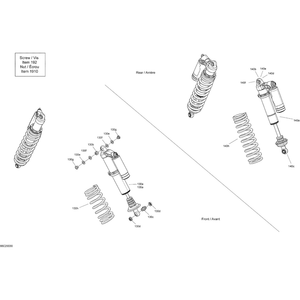 Can-Am - Can-Am Red, Front Compression Spring - 706203928