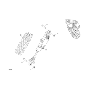 Can-Am - Deep Black, Front Compression Spring - 706204296