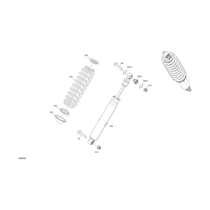 Can-Am - Deep Black, Front Compression Spring - 706204303
