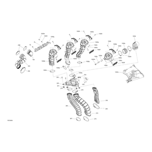 Can-Am - Top Rear CVT Exhaust Duct - 706600252