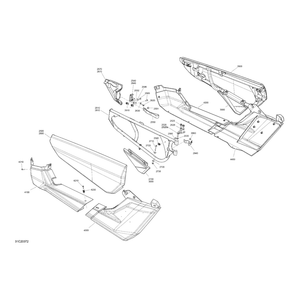 Can-Am - Hyper Silver, LH Door Panel - 705014332