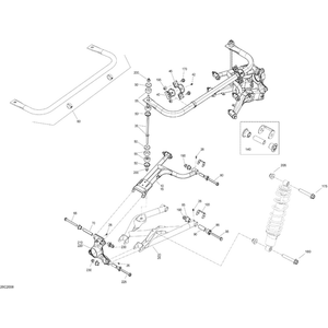 Can-Am - Deep Black, RH Lower Suspension Arm - 706004578
