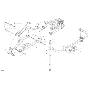 Can-Am - Deep Black, RH Upper Rear Suspension Arm - 706004313