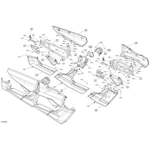 Can-Am - Hyper Silver, LH Door Panel - 705014356