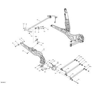 Can-Am - Black, LH Rear Suspension Arm - 706002567