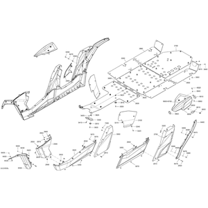Can-Am - Hyper Silver Side Panel - 705009854