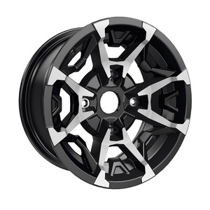 Can-Am 705401848 OEM Machined Black 14" XMR Front Rim for Defender Maverick Commander