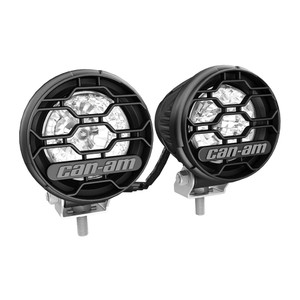 Can-Am 715002935 4" Round LED Lights 2x25 Watts 2013-2018 Commander Maverick Defender 1000