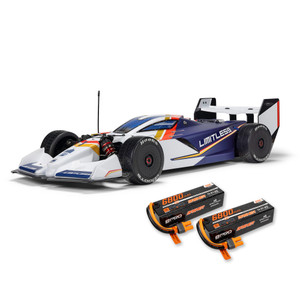 Arrma - 1/7 ARRMA LIMITLESS 120 8S White/Blue + (2) 14.8V 6800mAh 4S 120C Smart G2 Pro Basher LiPo Batteries: IC5 - 7816SPMXT2