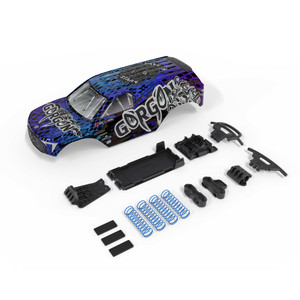 Arrma - GORGON Painted Decaled Trimmed Body Set (Blue/Black) - 3418