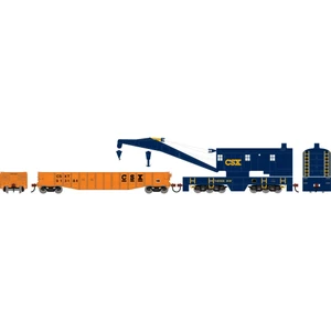 Athearn - HO ATH 200-Ton Crane and 50' Gondola Set, CSXT #940508 (Crane); #913184 (Gondola) - 3618
