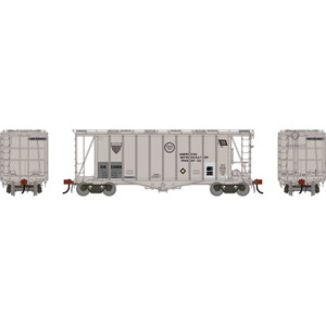 Athearn - HO GEN GATC 2600 Airslide Covered Hopper- Early, Primed For Grime NW 'ART' #330858 - G-3181