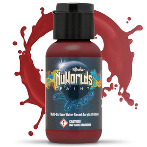 Iwata Airbrushes - Coagulated Crimson 1 oz - NuWorlds Paint - MNW401