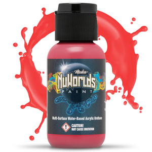 Iwata Airbrushes - Opaque Red 1 oz - NuWorlds Paint - MNW731