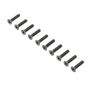 Losi - Flat Head Screws, M4 x 20mm STL (10) - 4043