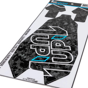 1UP Racing - Forged Carbon Look Chassis skin - AE RC10B7.1 -4mm - 3011