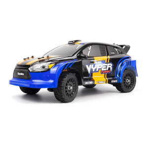 BlackZon - Vyper RX Turbo 1/16 4WD 2S Brushless Rally Car - Blue/ - 540284