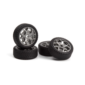 BlackZon - Wheels/Tires Assembled (4pcs) - 548127