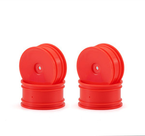 Carisma - Mini 4XS Chrome Orange Wheel Set - 16774