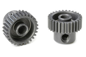 Corally - 64 DP Pinion - Short - Hard Anodised AL7075 - 28 Teeth - 70328