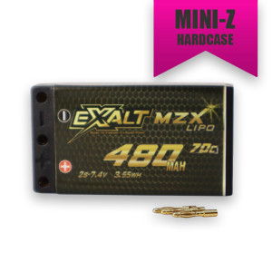 Exalt - X-Rated 2S 70C Mini Z Shorty LiPo Battery (7.4V/480mAh) - 3216