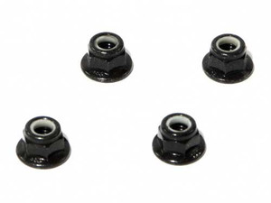 HPI Racing - Flanged Lock Nut M5 (Black/4pcs) - Z682