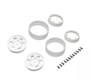 Kyosho - Bead-lock Wheel 1.9" Spoke White (KC10/2pcs) - CLH002WH
