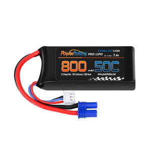Power Hobby - 2S 7.4V 8000mAh 50C Lipo Battery w, EC2 Plug Losi - 2S80050CEC2