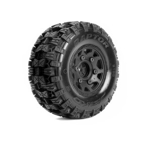 Power Hobby - Raptor SC Belted Tires (2) w/ Removable Hex Wheels - 3108CBMSGB