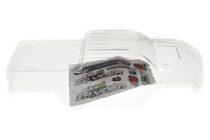Racers Edge - Clear Monster Truck Body with Stickers for Blackzon Slyder - 6414
