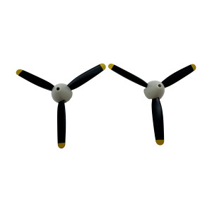 Rage R/C - 3-Blade Prop Assembly with Spinner (2); Spitfire BL - A1650