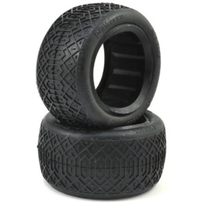 Raw Speed - Riptide - 2.2" 1/10th Buggy Tires w/ Inserts, Green, - 100301RAB