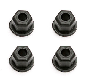 Team Associated - Locknuts, 4-40/5-40, Flanged, Black Nylon - 6472
