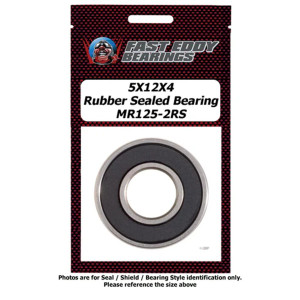 Team FastEddy - 5x12x4 Rubber Sealed Bearing MR125-2RS - 1461