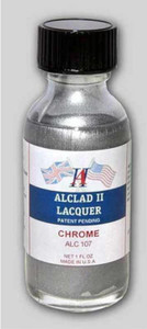 Alclad - 1oz Bottle Chrome Lacquer 4 Plastic (12) - 107