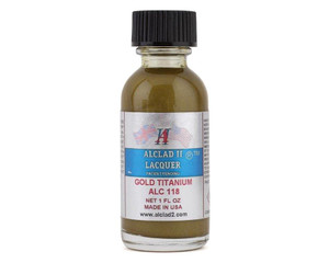 Alclad - 1oz Bottle Gold Titanium Lacquer (12) - 118