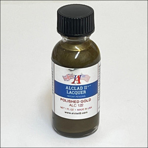 Alclad - 1oz Bottle Polished Gold Lacquer (12) - 122