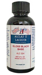 Alclad - 2oz Bottle Gloss Black Base Enamel (9) - 304