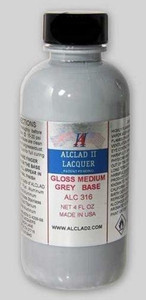 Alclad - 4oz Bottle Gloss Medium Grey Base (6) - 316