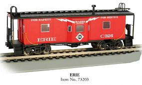 Bachmann - Ho Bay Window Caboose Erie - 73203