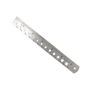 ENK - 6' SS Ruler w/Drill Gauge, Carded - 761