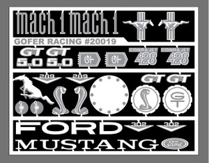 Gofer Racing Model Decals - Mustang Photo Etch Parts 1:24 - 20019