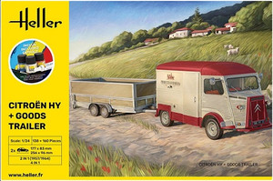 Heller Models - Citroen Van HY + Trailer 1:24 StarterKit - 52331
