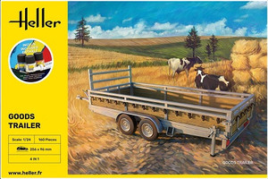 Heller Models - Goods Trailer 1:24 Starter Kit - 56778