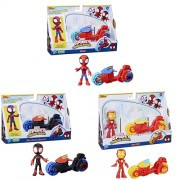 Hasbro Inc - Spidey And His Amazing Friends Vehicles - Motorcycle w/ Figure Assortment - 5L23