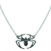 Jewelm Llc - Marvel Necklace - Spiderman Silver Tone Spider Necklace